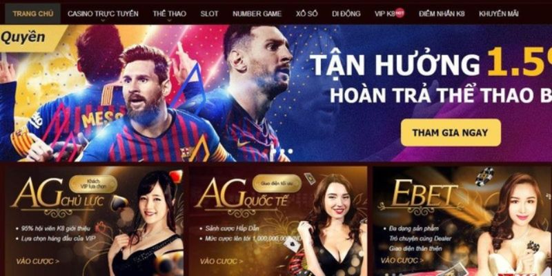 K8 - Sân chơi cá cược đổi thưởng uy tín hàng đầu châu Á